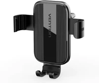 Vention KCTB0 Telefon ( mechanikus rögzítéses, szellőzőrácsra, pozícionálható,autós, fekete), tartó kép