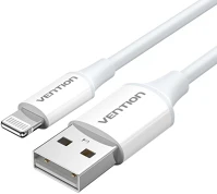 Vention LAFWF Usb-a 2.0 ->; lightning, (2,4a, fehér) 1m, kábel kép
