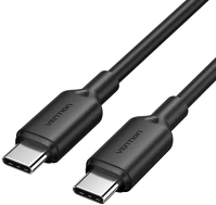 Vention TRCBF Szövet usb-c -> usb-c,(3a, fekete), 1m, kábel kép