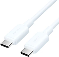 Vention TRCWF Szövet usb-c -> usb-c, (3a,fehér), 1m, kábel kép