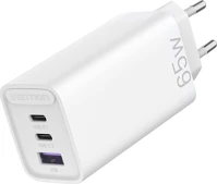 Vention USB-C+C+A Usb-c+c+a (65w/30w/30w, 3-portos, fehér), töltő kép