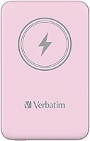 Verbatim 10000 MAH, RÓZSASZÍN charge ´n´ go vezeték nélküli mágneses powerbank, 10000 mah, rózsaszín () kép