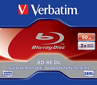 Verbatim BD-RE Bd-re újraírható blu-ray lemez 25gb normál tok kép
