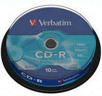 Verbatim 80' 52X CD 80' 52x cd lemez 10db/henger kép