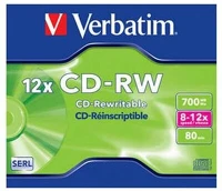 Verbatim 43148 Cd-rw újraírható cd lemez 700mb normál tok kép