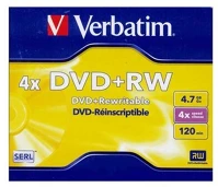 Verbatim 43229 Dvd+rw újraírható dvd lemez 4,7gb normál tok kép