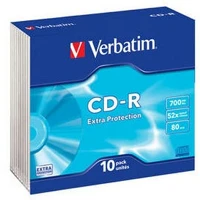 Verbatim 43415 Cd-r írható lemez, 700 mb, 10 db, tokos (43415) kép