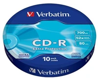 Verbatim 82' 52X CD Cd-r íható 82' 52x cd lemez (10db/csomag) kép