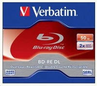 Verbatim 43760 Bd-re 50gb 2x újraírható dupla rétegű blu-ray lemez kép