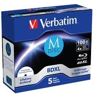 Verbatim 43834 M-disc bd-xl 100gb 4x blu-ray lemez 5db/csomag kép