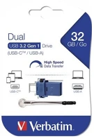 Verbatim 49966 32gb usb-a / usb-c pendrive kép