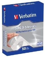 Verbatim 49992 Papír cd/dvd boríték, ablakos, öntapadó füllel, fehér (50db) kép
