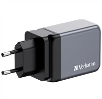 Verbatim 65W 3-PORT GAN 65w 3-port gan wall charger grey kép