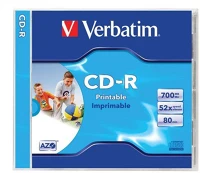 Verbatim 80 52X Cd-r 80 52x normál tok 1db-os (1-es címke) kép