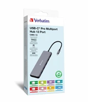Verbatim CMH-13 USB C-TÍPUS 10000 Cmh-13 13 ports usb-c pro multiport hub kép