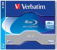 Verbatim COR_BRV-6 Bd-r bluray lemez, 25gb, 6x, 1 db, normál tok, kép
