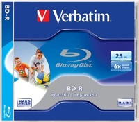 Verbatim COR_BRV-6N Bd-r bluray lemez, nyomtatható, 25gb, 6x, 1 db, normál tok, kép