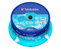 Verbatim COR_CDV7052B25 Cd-r lemez, crystal bevonat, azo, 700mb, 52x, 25 db, hengeren  