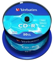Verbatim COR_CDV7052B50DL Cd-r lemez, 700mb, 52x, 50 db, hengeren,  