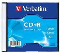 Verbatim COR_CDV7052V1DL Cd-r lemez, 700mb, 52x, 1 db, vékony tok,  