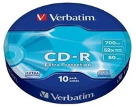 Verbatim COR_CDV7052Z10DL Cd-r lemez, 700mb, 52x, 10 db, zsugor csomagolás,  