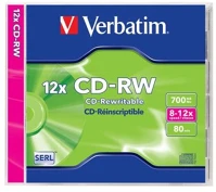 Verbatim COR_CDVU7010 Cd-rw lemez, újraírható, serl, 700mb, 8-12x, 1 db, normál tok, kép