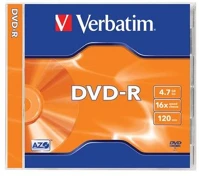 Verbatim COR_DVDV-16 Dvd-r lemez, azo, 4,7gb, 16x, 1 db, normál tok, kép