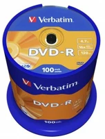 Verbatim COR_DVDV-16B100 Dvd-r lemez, azo, 4,7gb, 16x, 100 db, hengeren, kép