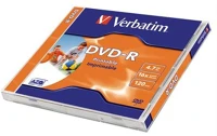 Verbatim COR_DVDV-16N Dvd-r lemez, nyomtatható, matt, id, 4,7gb, 16x, 1 db, normál tok, kép