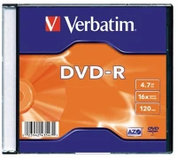 Verbatim COR_DVDV-16V1 Dvd-r lemez, azo, 4,7gb, 16x, 1 db, vékony tok, kép