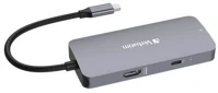 Verbatim COR_UHV32150 Usb elosztó-hub, usb-c pd/1xhdmi/1xrj45/2xusb-a 3.2 gen1, kép