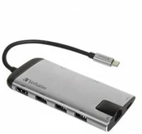 Verbatim COR_UHV49142 Usb elosztó-hub, usb-c/usb 3.0/hdmi/ethernet/sd/microsd, kép
