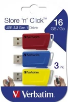 Verbatim COR_UV16SC3 pendrive, 3 x 16gb, usb 3.2, 80/25mb/sec, verbatim 