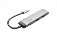 Verbatim HUB USB 3.0 Usb-c multiport hub usb 3.0 | hdmi silver kép