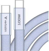 Verbatim PD3.0, 1,2M Softtouch usb-c-usb-c töltő- és adatkábel, 100w, pd3.0, 1,2m, lila kép