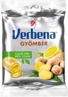 Verbena 14.02221 Töltött keménycukorka  gyömbér cukor nélküli 60g kép