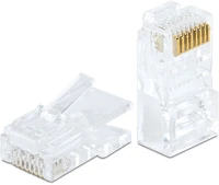 Vez 05232C Rj45 cat6 átfűzhető csatlakozó utp kábelre, 8p8c - 100db/csomag kép