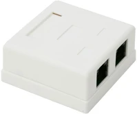 Vez 05385 Fali aljzat -  (cat5e, utp, 2xrj45, árnyékolatlan, fehér) kép