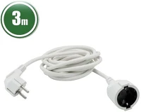 Vez 20500WH Hálózati lengő hosszabító, 3m, fehér kép