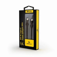 Vez CC-USB2-CMCM100-1.5M Gembird kábel - usb type-c apa - usb type-c apa 2.0 adat+töltőkábel 100w kép