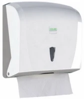 Vialli ALDK20 Z hajtogatott kéztörlő adagoló abs műanyag, fehér maximum 23cm széles papírhoz kép
