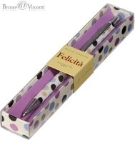 Victoria-bruno 20-0263/04 Golyóstoll bruno visconti 0,7mm kék, fém test, felicita - dots kép