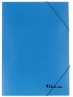 Victoria COR_IDPG04 Gumis mappa, karton, a4, kék kép
