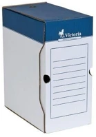 Victoria COR_IDVAD15 Archiválódoboz, a4, 150 mm, karton, kék-fehér kép