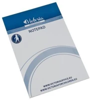 Victoria COR_LL09 Jegyzettömb, a4, 5x50 lap, vonalas, fehér kép