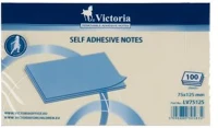 Victoria COR_LV75125 Öntapadó jegyzettömb, 75x125 mm, 100 lap, sárga kép
