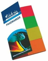 Victoria COR_LVJP2 Jelölőcímke, papír, 4x40 lap, 20x50 mm, vegyes szín kép