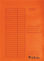 Victoria K1008332 Pólyás dosszié, karton, a4, narancs kép