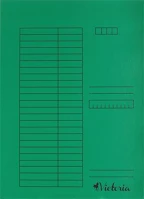 Victoria K1008345 Pólyás dosszié, karton, a4, zöld kép