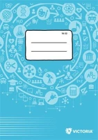 Victoria COR_ISVF1632U Füzet, tűzött, a5, vonalas, 32 lap, 2. osztály,  circle 